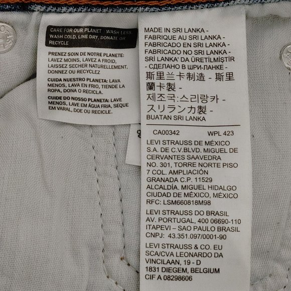 Levi's High Rise Wedgie Straight Jeans Women's Size 27 - Picture 12 of 14